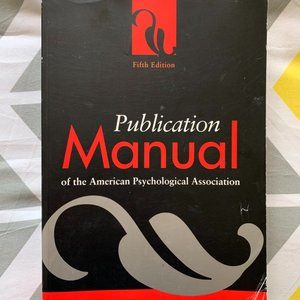 Publication Manual of the American Psychological Association Fifth Edition
